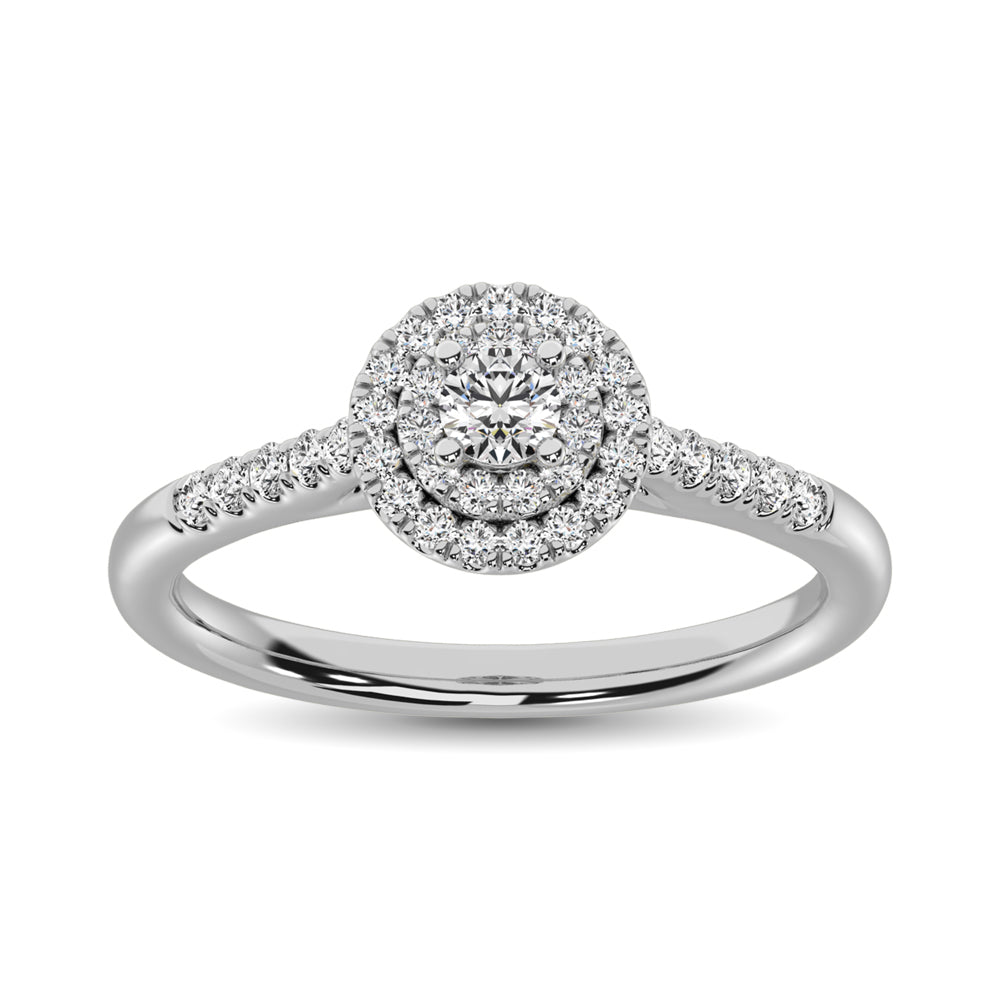 Diamond Engagement Ring 1/3 ct tw in 10K White Gold