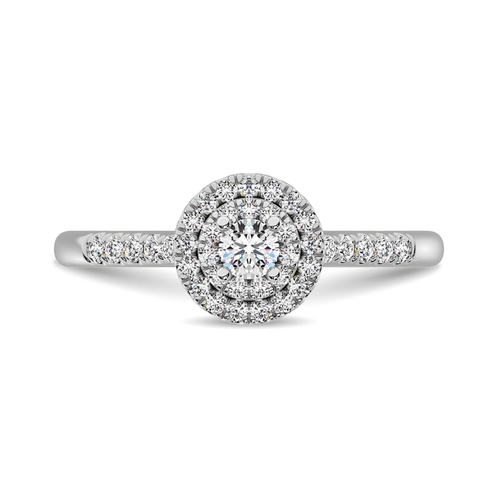 Diamond Engagement Ring 1/3 ct tw in 10K White Gold