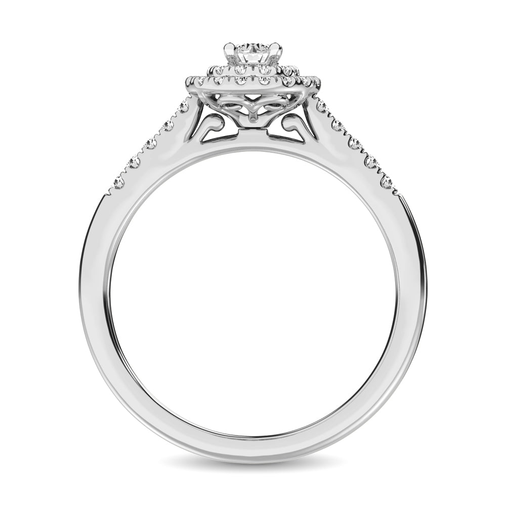 Diamond Engagement Ring 1/3 ct tw in 10K White Gold