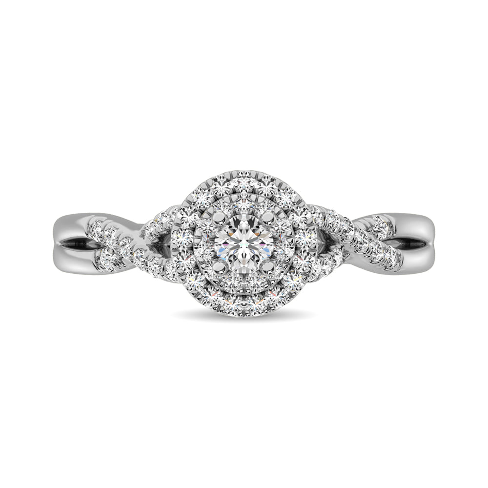 Diamond 1/3 ct tw Engagement Ring in 10K White Gold