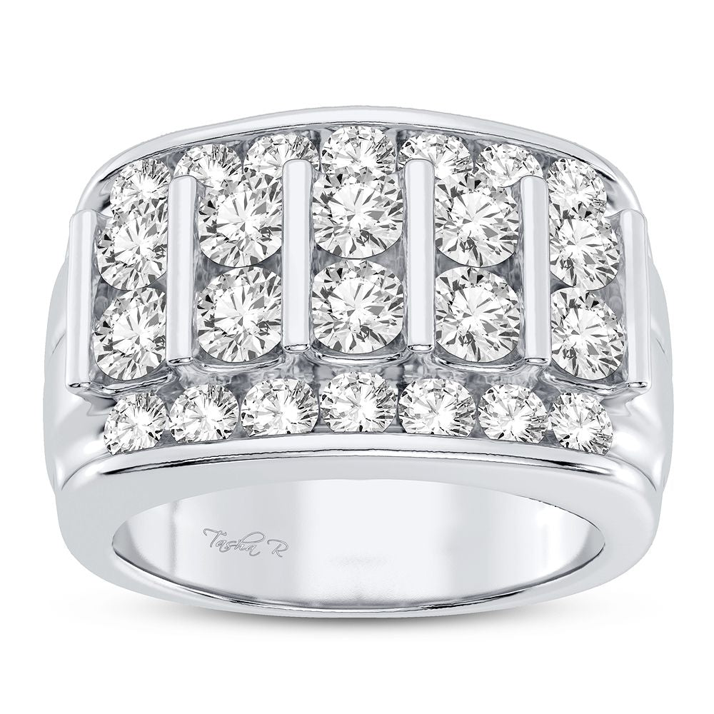 14K White Gold Magnifcnet 3.00Ct Diamond Ring