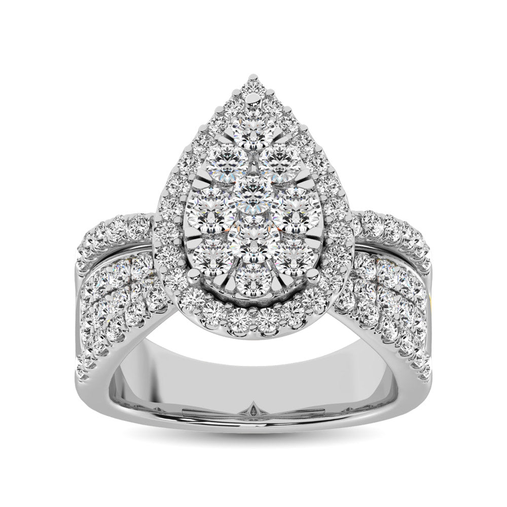 Diamond 1 Ct.Tw. Engagement Ring in 14K White Gold