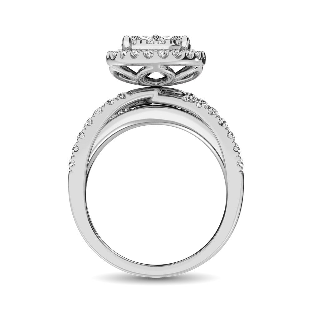 Diamond 1 Ct.Tw. Engagement Ring in 14K White Gold