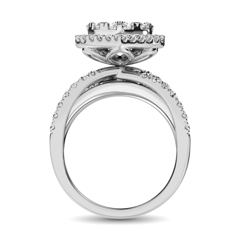 Diamond 1 Ct.Tw. Engagement Ring in 14K White Gold