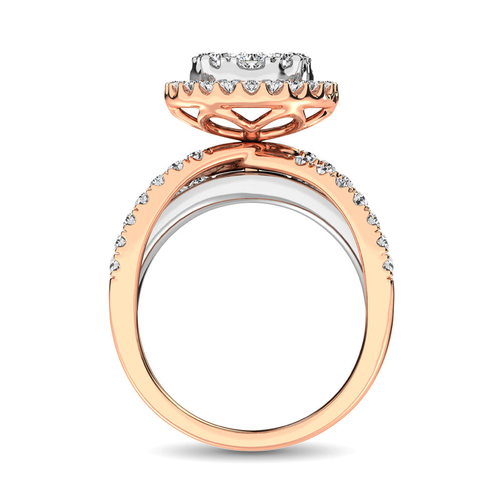 Diamond 1 Ct.Tw. Engagement Ring in 14K White Gold