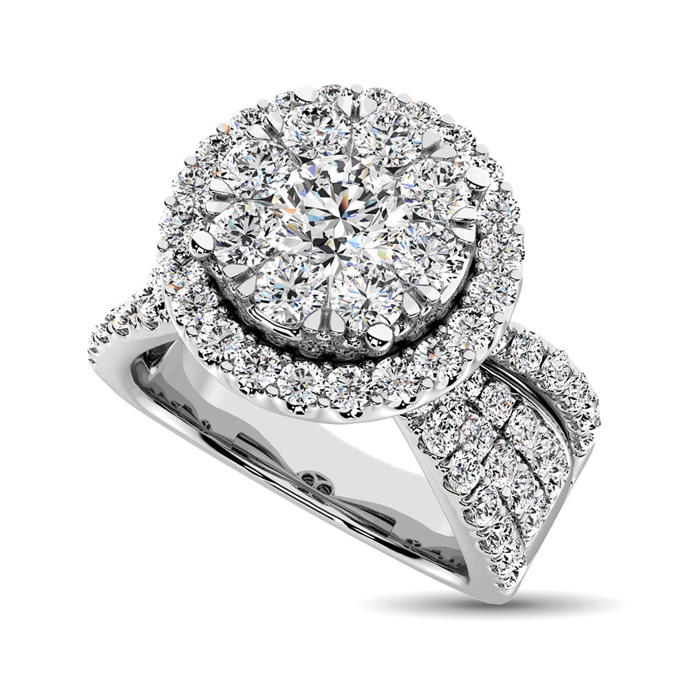 Diamond 1 Ct.Tw. Engagement Ring in 14K White Gold