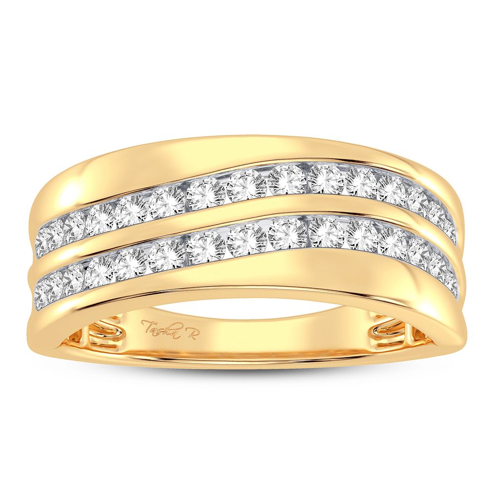 14K Yellow Gold Exquisite 1.00Ct Diamond Ring