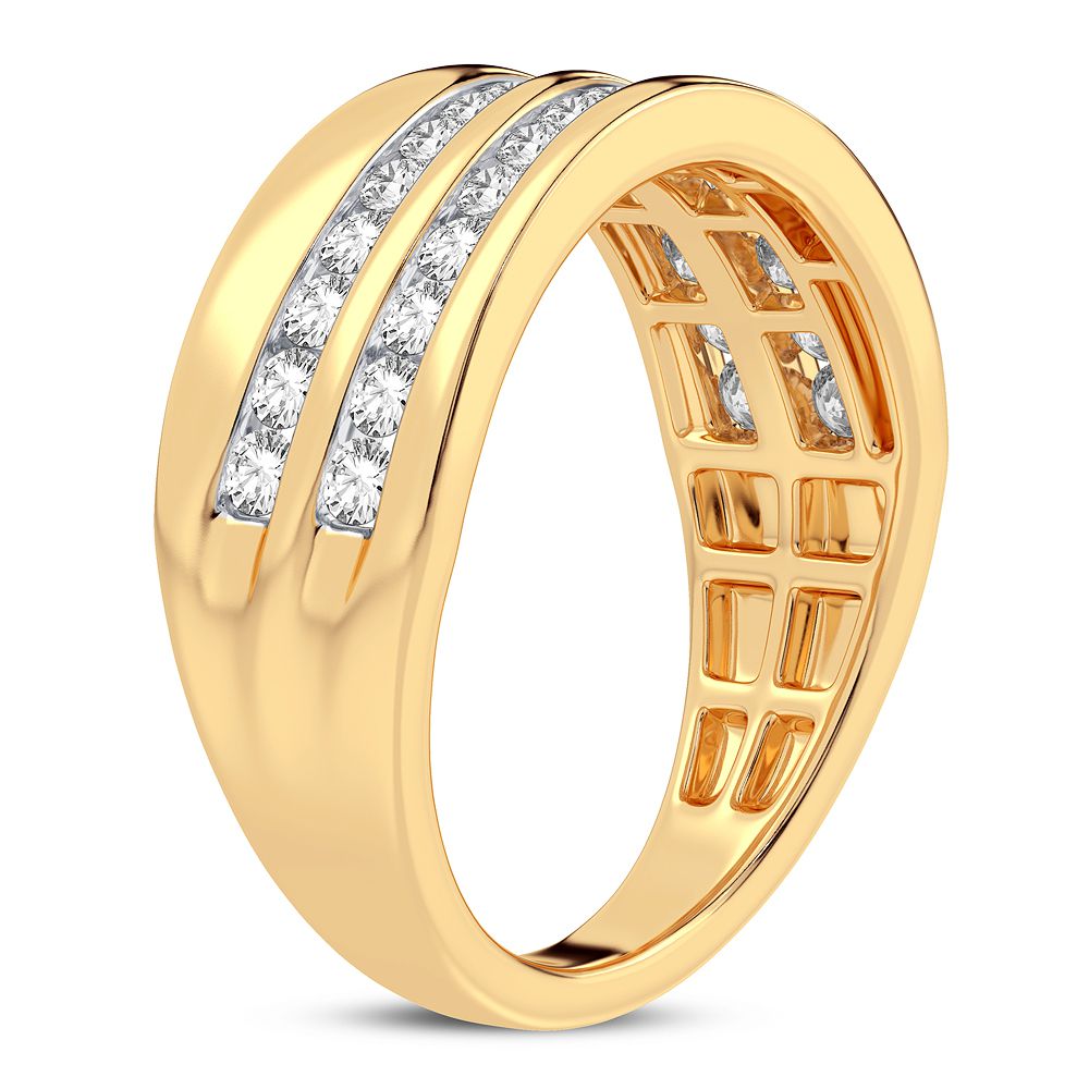 14K Yellow Gold Exquisite 1.00Ct Diamond Ring