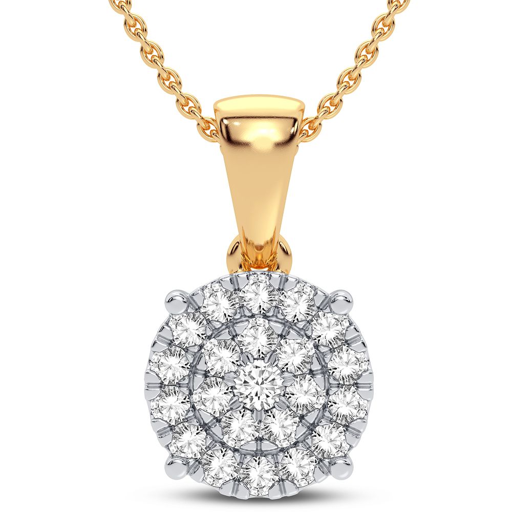 10K Yellow Gold Magnifcnet 0.25Ct Diamond Pendant