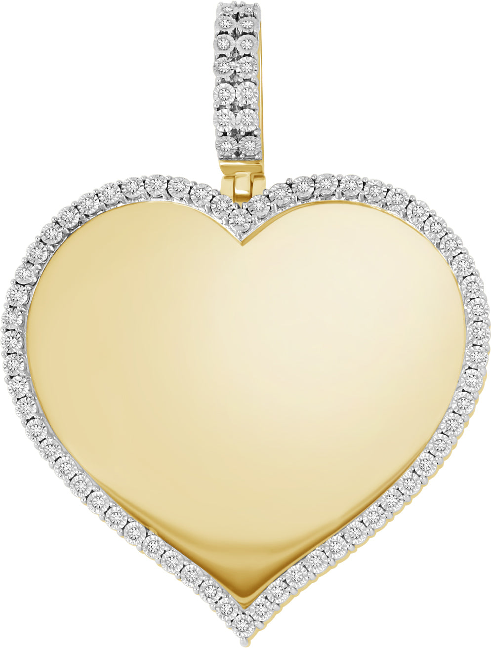 10K Yellow Gold Gorgeous 0.20Ct Memory Pendant