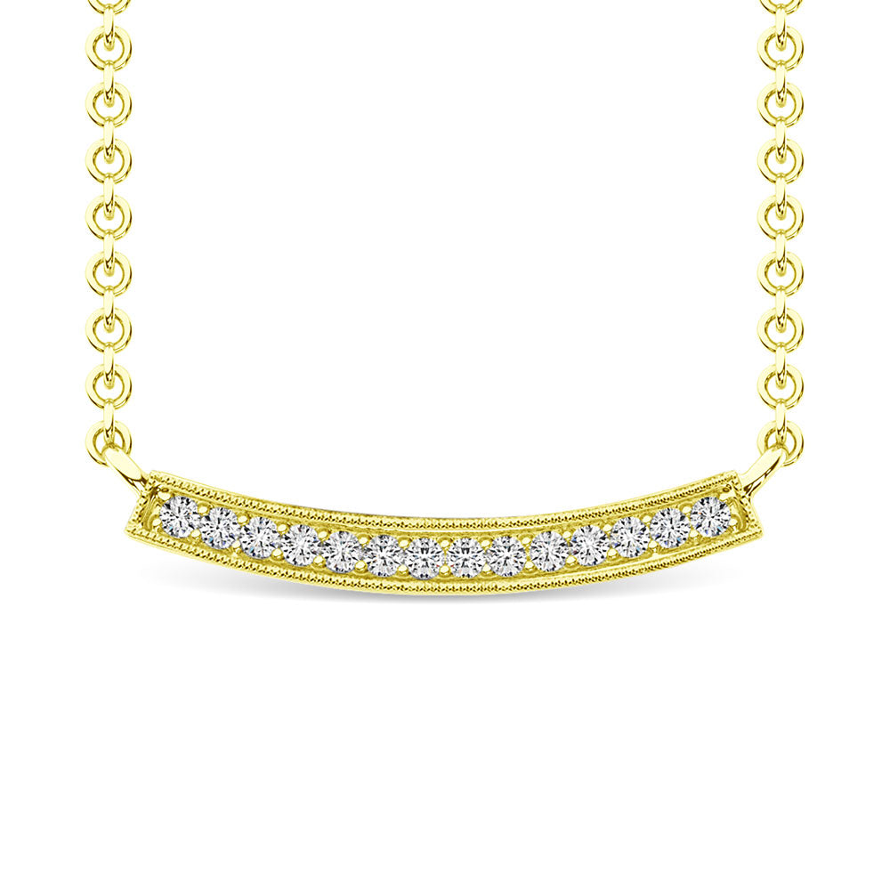 Diamond 1/10 Ct.Tw. Fashion Necklace in 10K Yellow Gold