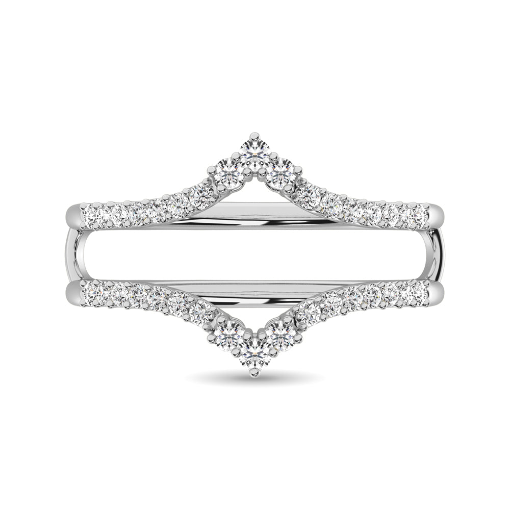 Diamond 1/3 Ct.Tw. Guard Ring in 10K White Gold