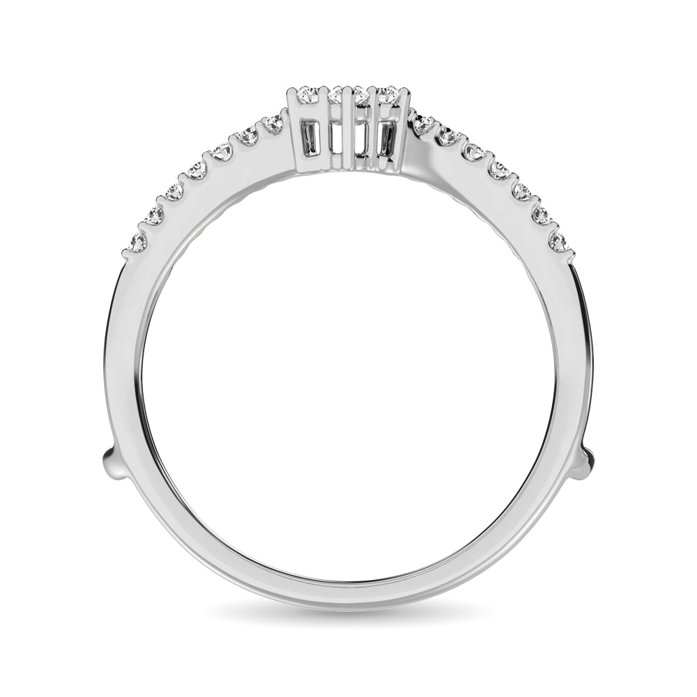 Diamond 1/3 Ct.Tw. Guard Ring in 10K White Gold