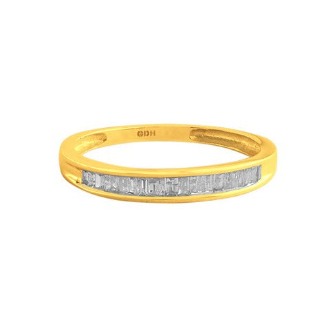 10K Yellow 0.25Ct D-Ladies Band