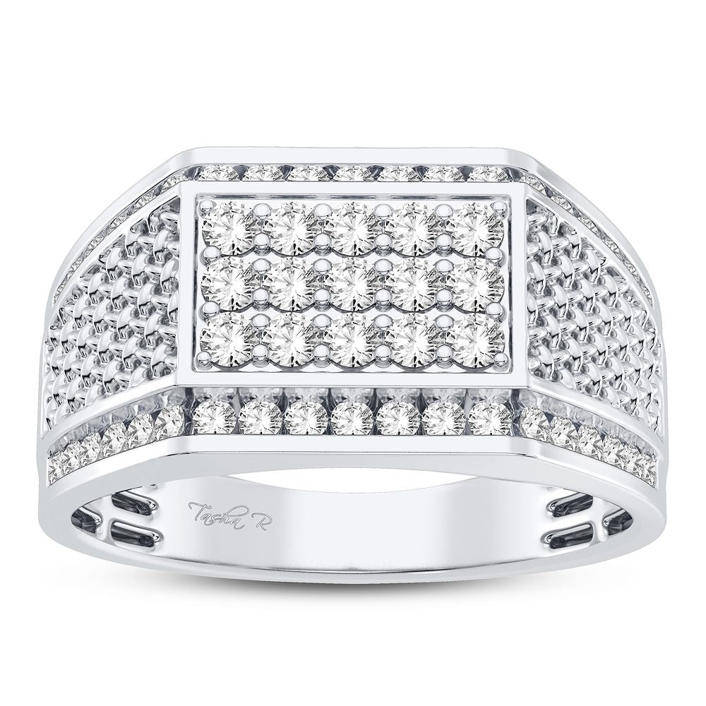 14K White Gold Beautiful 1.00Ct Diamond Ring