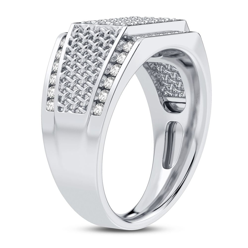 14K White Gold Beautiful 1.00Ct Diamond Ring