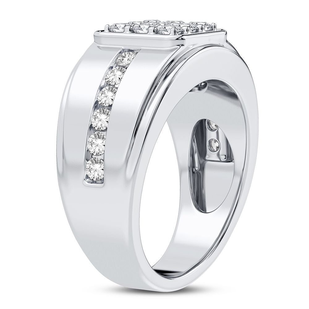 14K White Gold Elegant 1.00Ct Diamond Ring