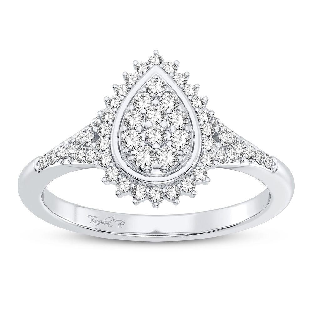 10K White Gold Gorgeous 0.25Ct Diamond Ring