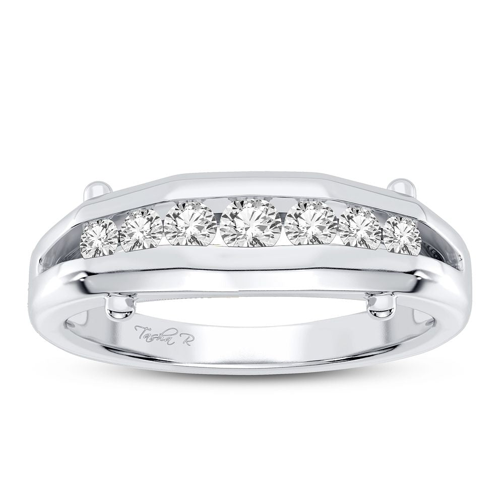 14K White Gold Dazzling 0.50Ct Diamond Ring