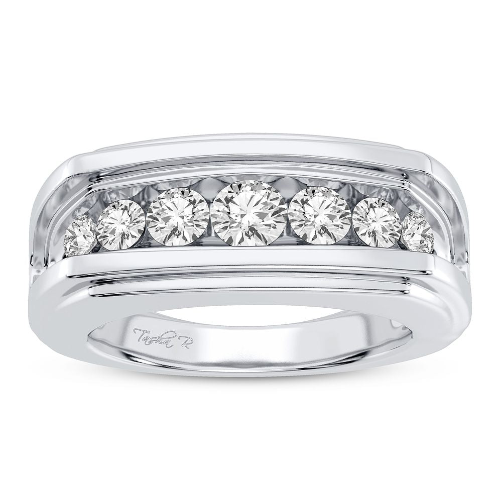 14K White Gold Dazzling 1.00Ct Diamond Ring