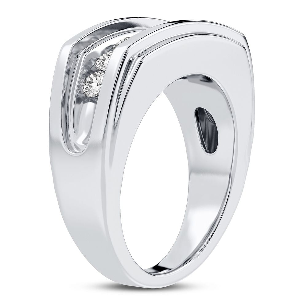 14K White Gold Dazzling 1.00Ct Diamond Ring