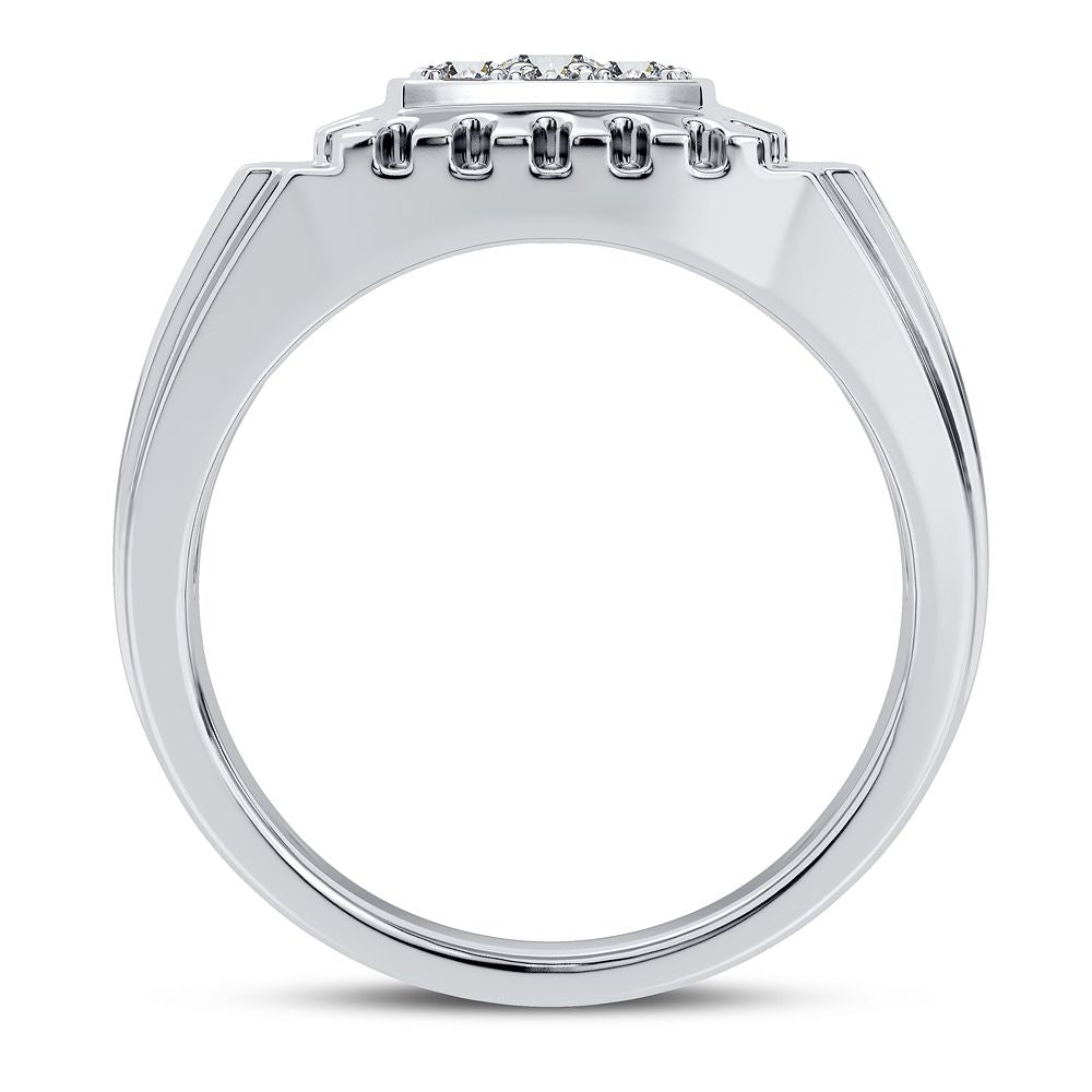 14K White Gold Dazzling 0.50Ct Diamond Ring