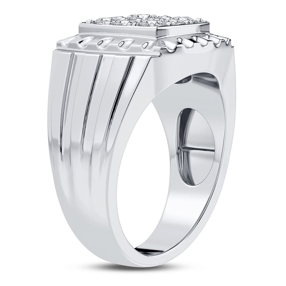 14K White Gold Beautiful 1.00Ct Diamond Ring