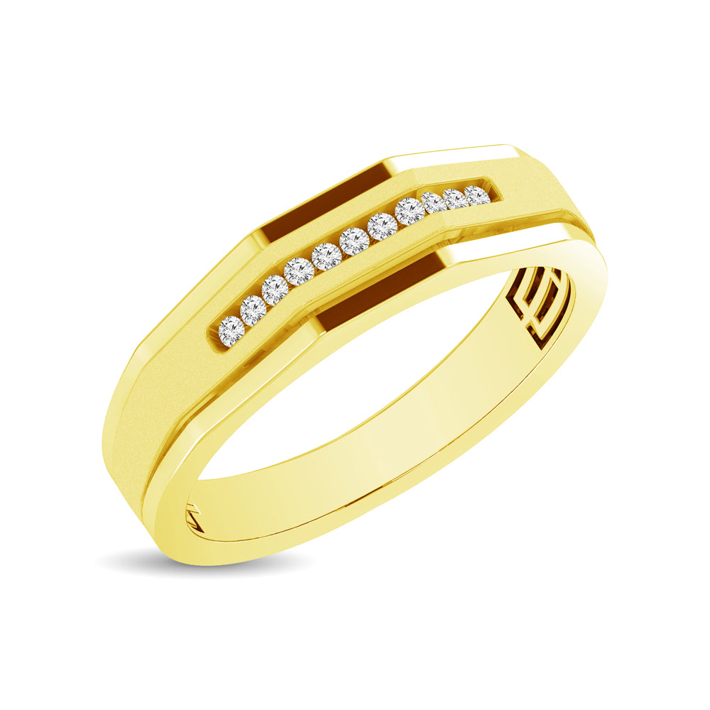 Mens 1/2 ctw Diamond Band in 10K Yellow Gold