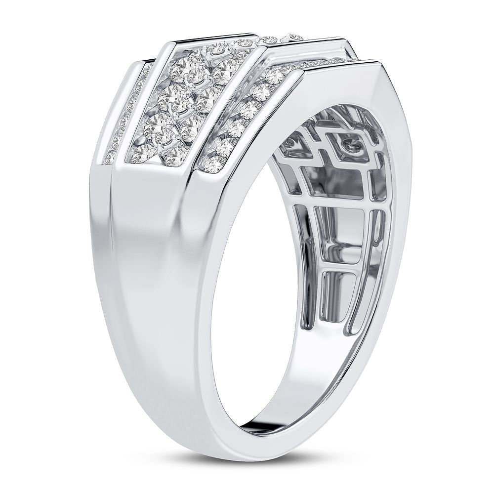 14K White Gold Elegant 1.00Ct Diamond Ring