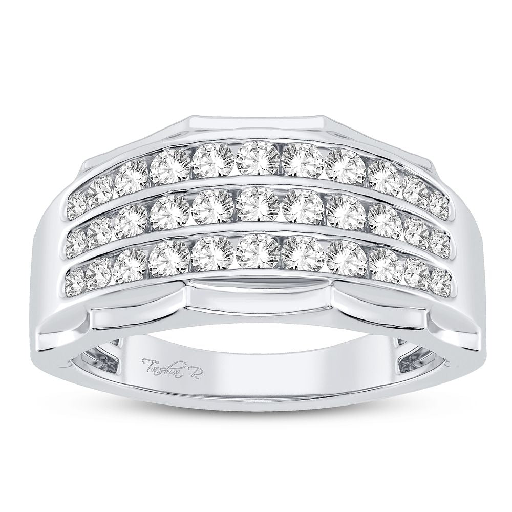 14K White Gold Elegant 1.00Ct Diamond Ring