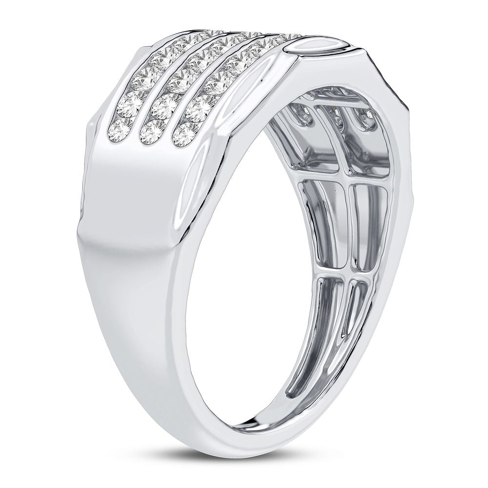 14K White Gold Elegant 1.00Ct Diamond Ring