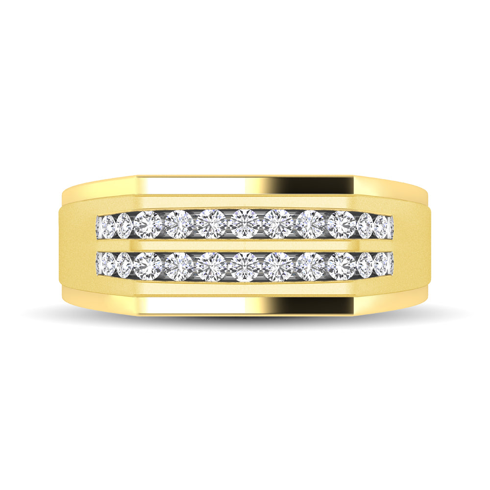 10K Yellow Gold 1/2 Ct.Tw. Diamond Men&apos;s Ring