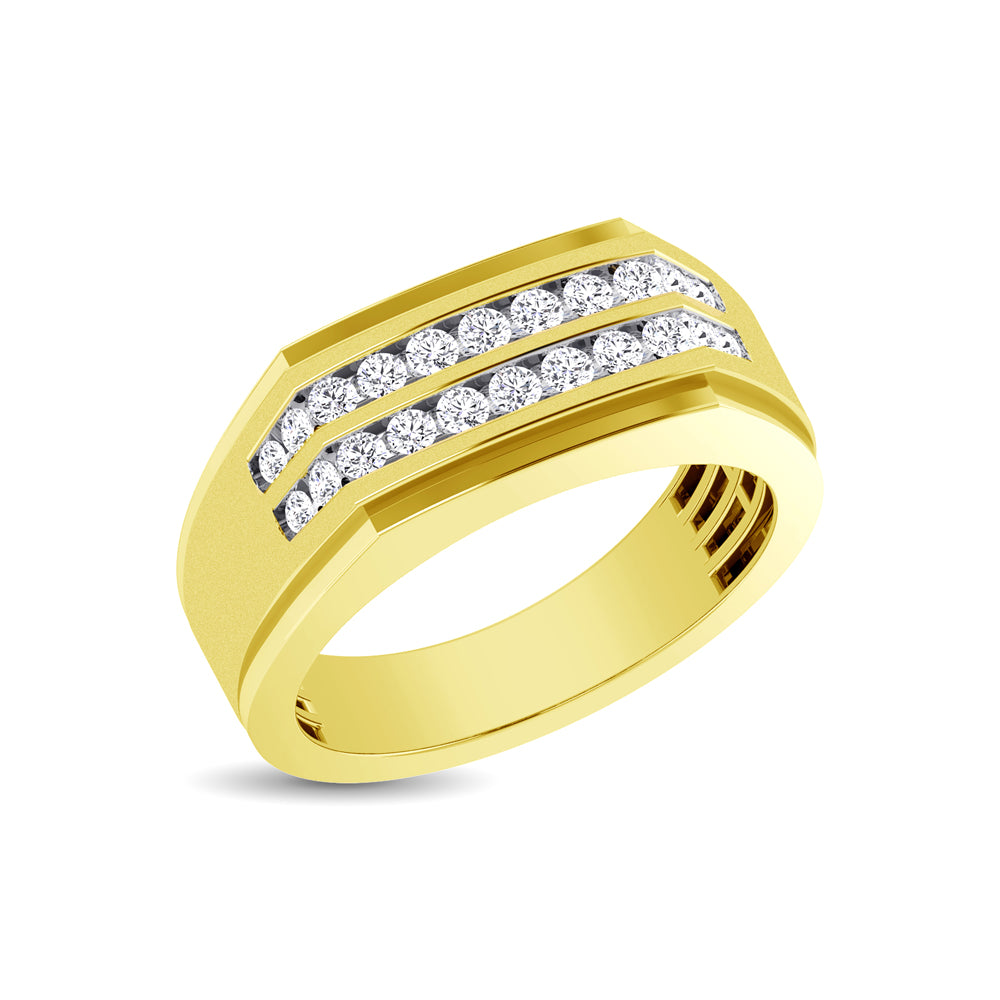 10K Yellow Gold 1/2 Ct.Tw. Diamond Men&apos;s Ring