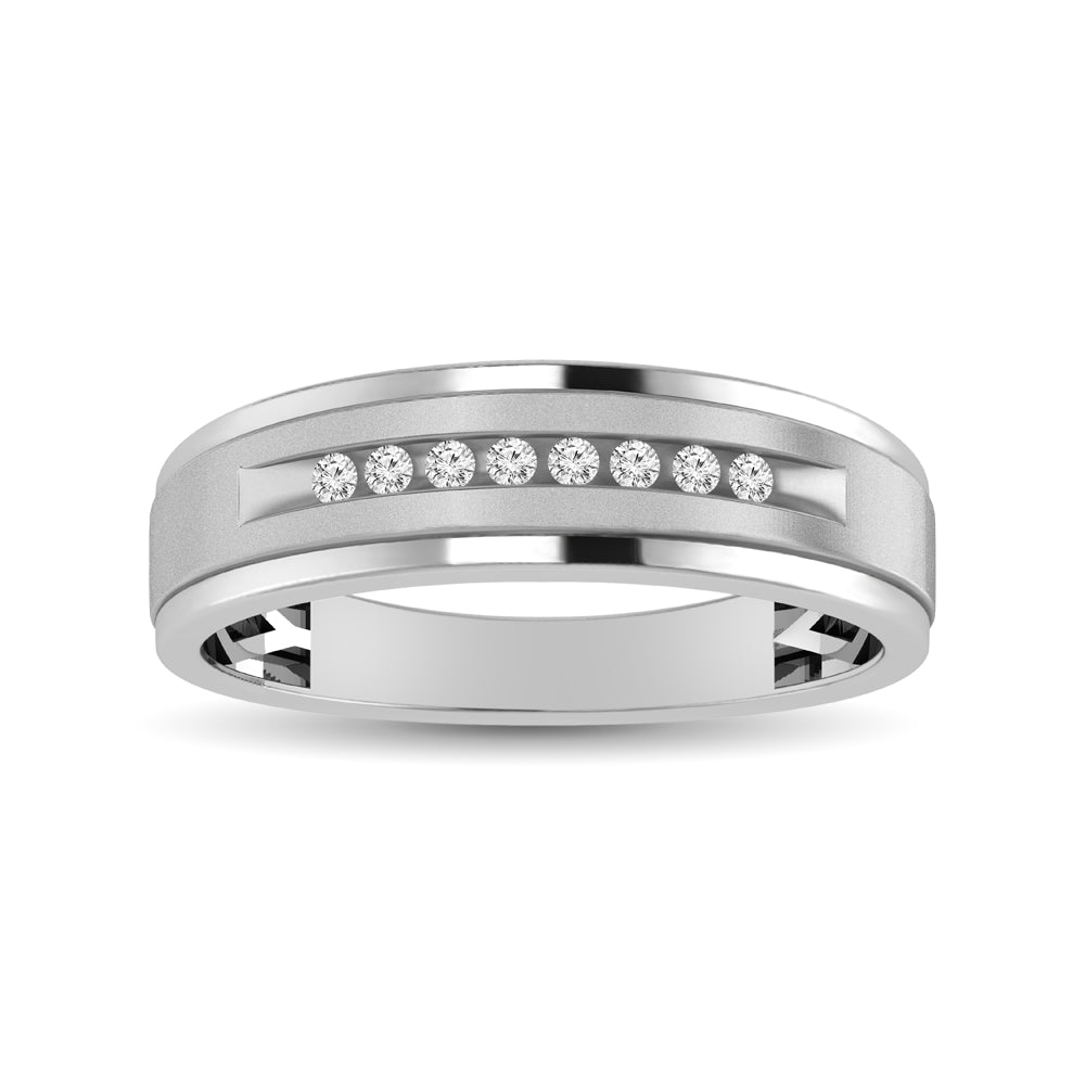 Ladies 1/20 ctw Diamond Band in 10K White Gold