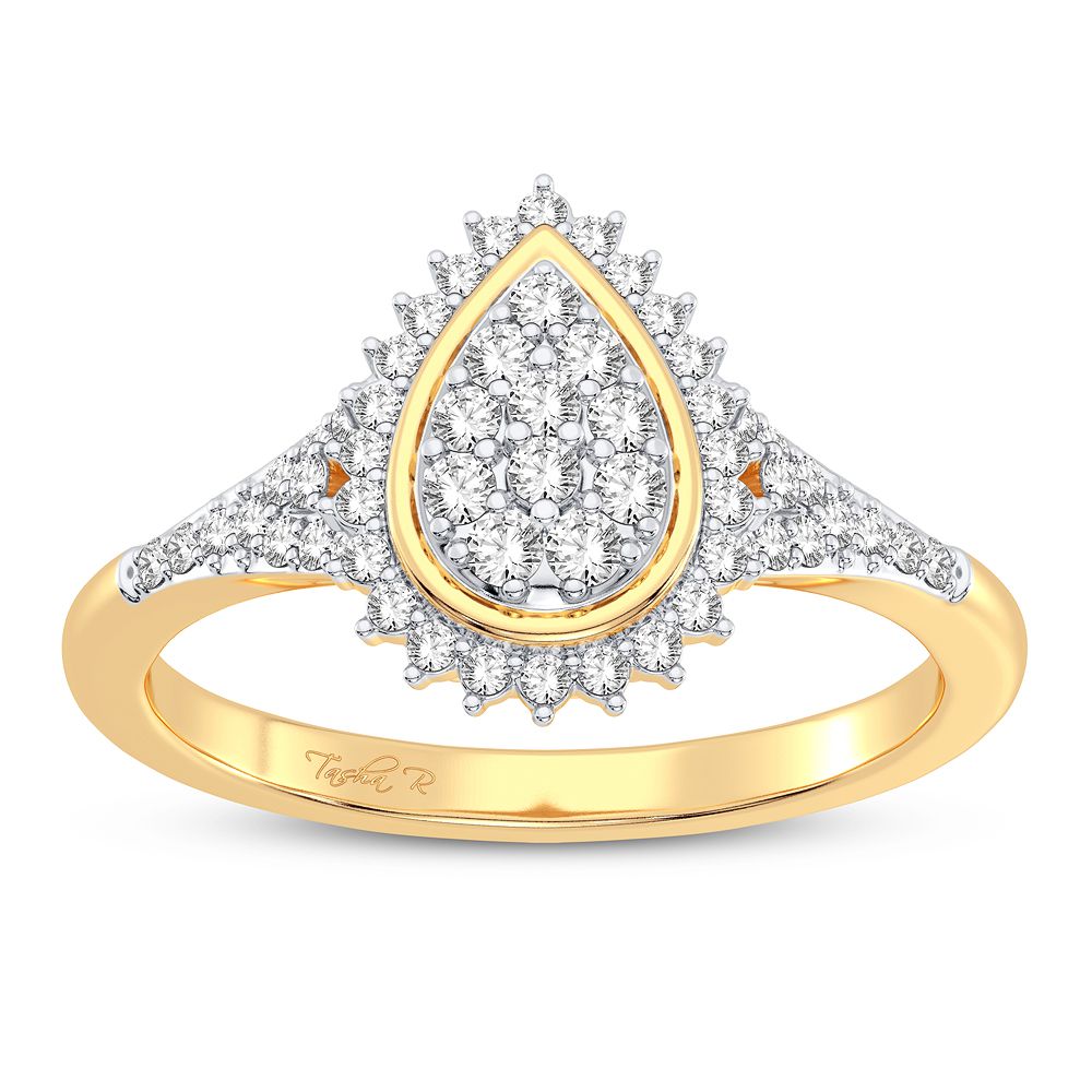 10K Yellow Gold Gorgeous 0.25Ct Diamond Ring