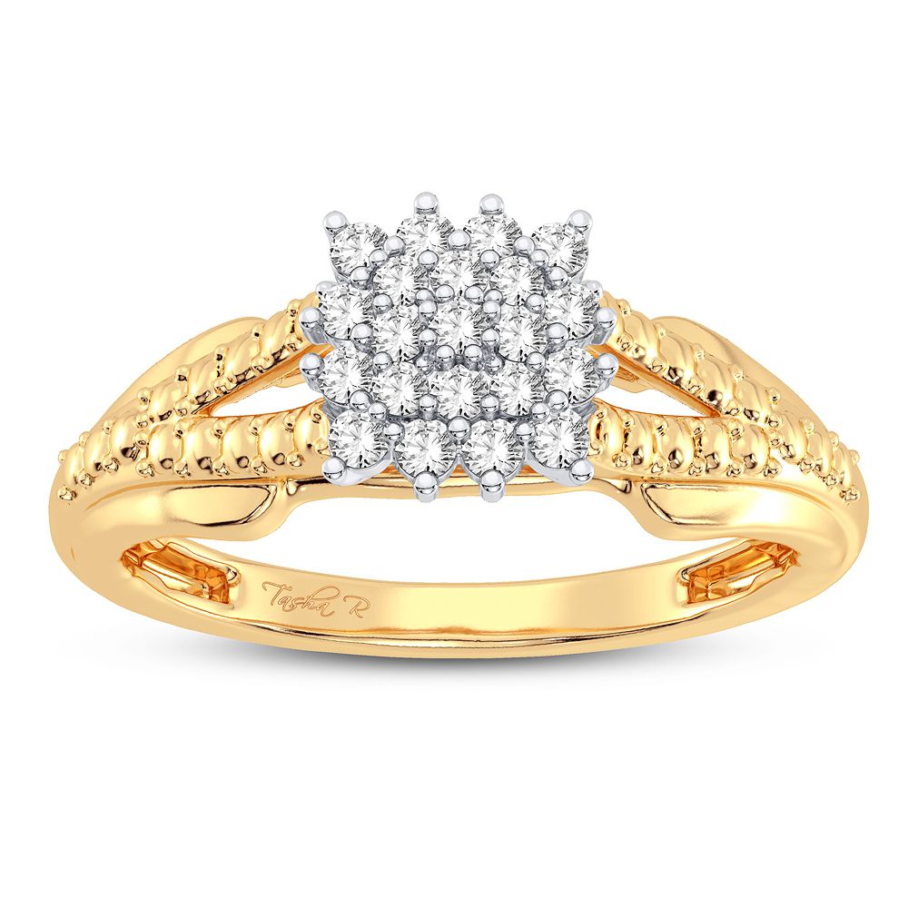 10K Yellow Gold Magnifcnet 0.20Ct Diamond Ring