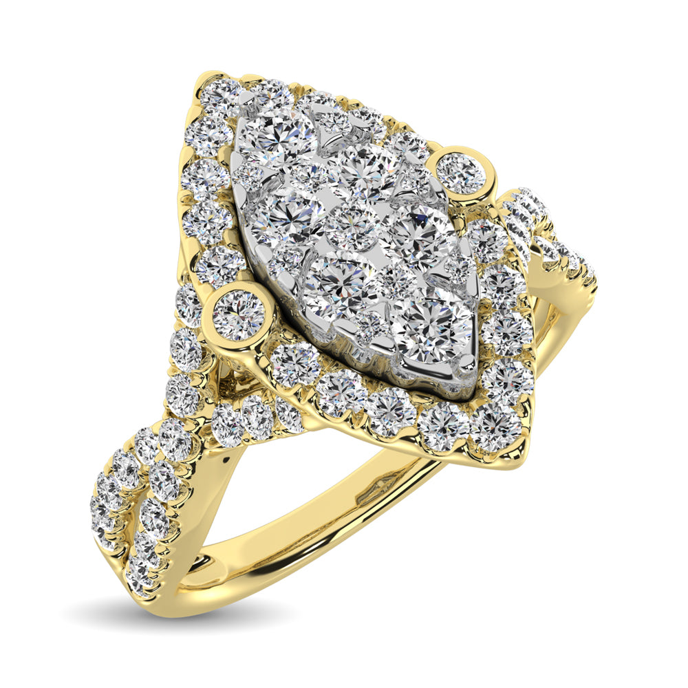 14K Yellow Gold  1 Ct.Tw. Diamond Engagement Ring