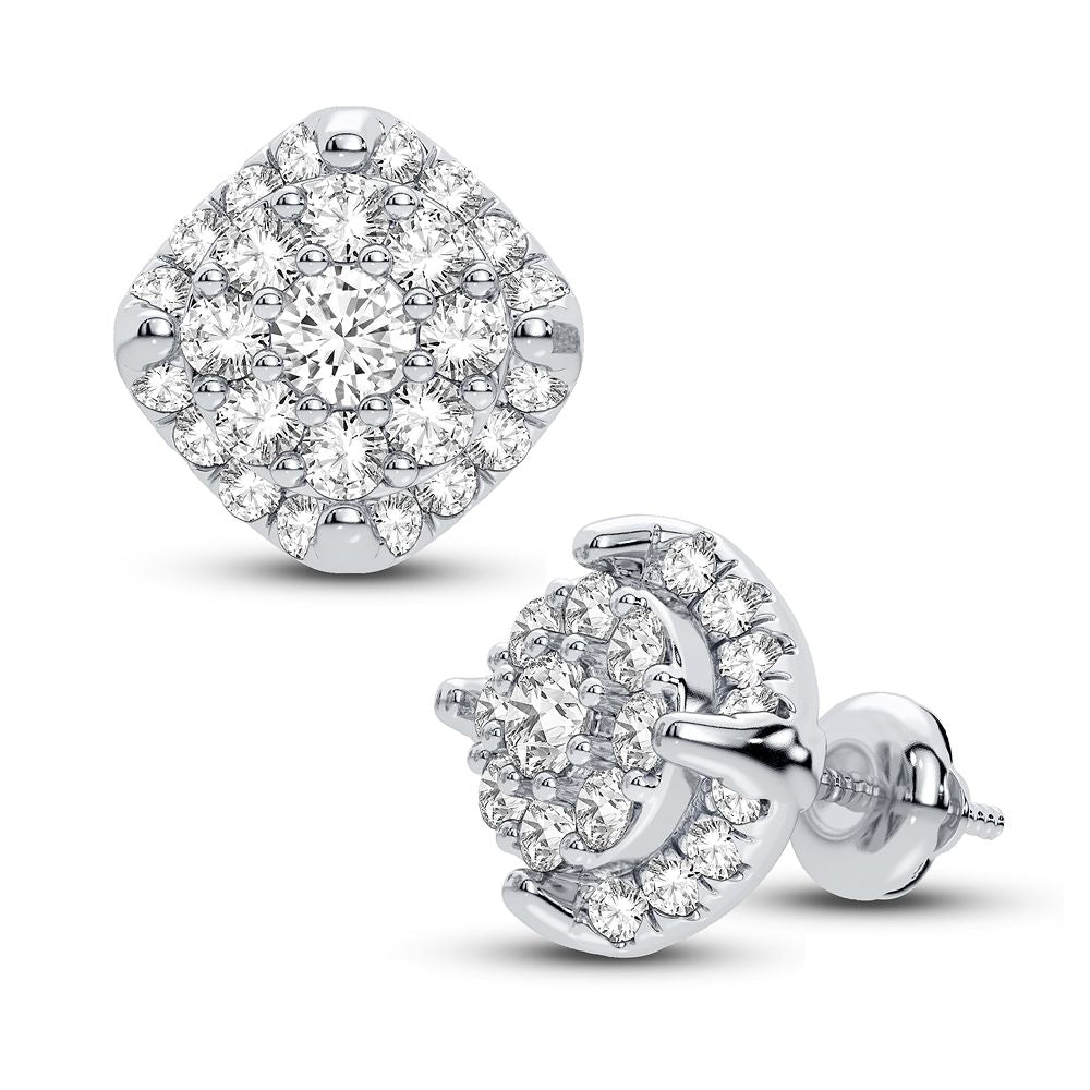 10K White Gold Magnifcnet 0.50Ct Diamond Earring