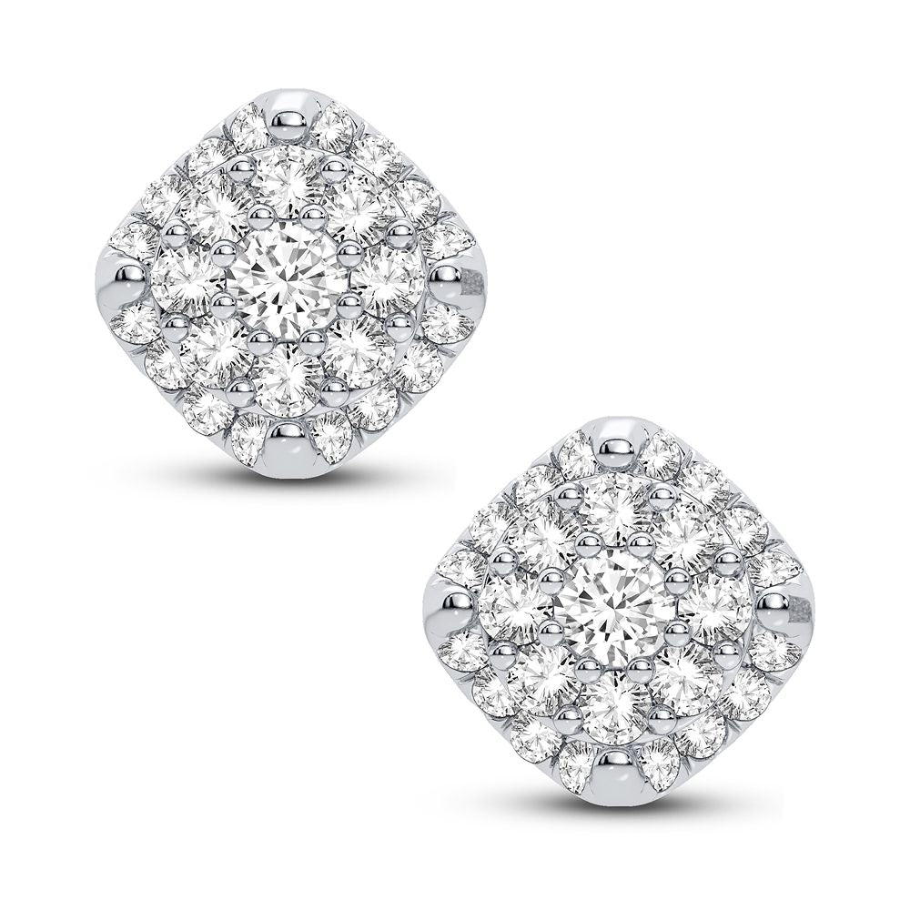 10K White Gold Magnifcnet 0.50Ct Diamond Earring