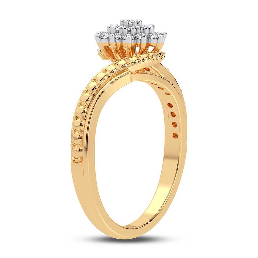 10K Yellow Gold Gorgeous 0.20Ct Diamond Ring