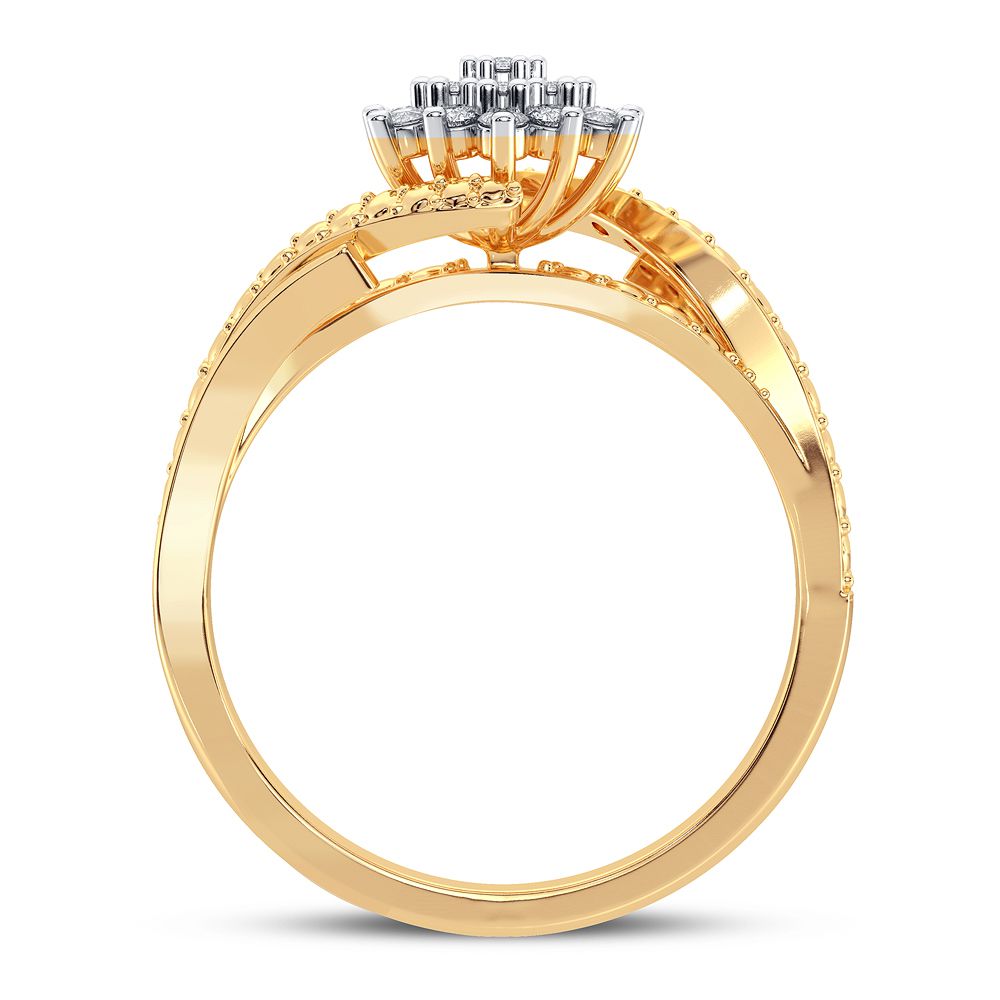 10K Yellow Gold Gorgeous 0.20Ct Diamond Ring