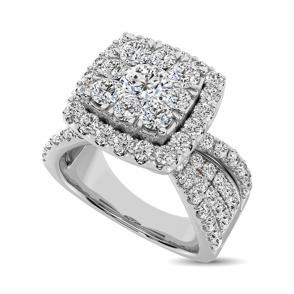 Diamond 1 Ct.Tw. Engagement Ring in 14K White Gold