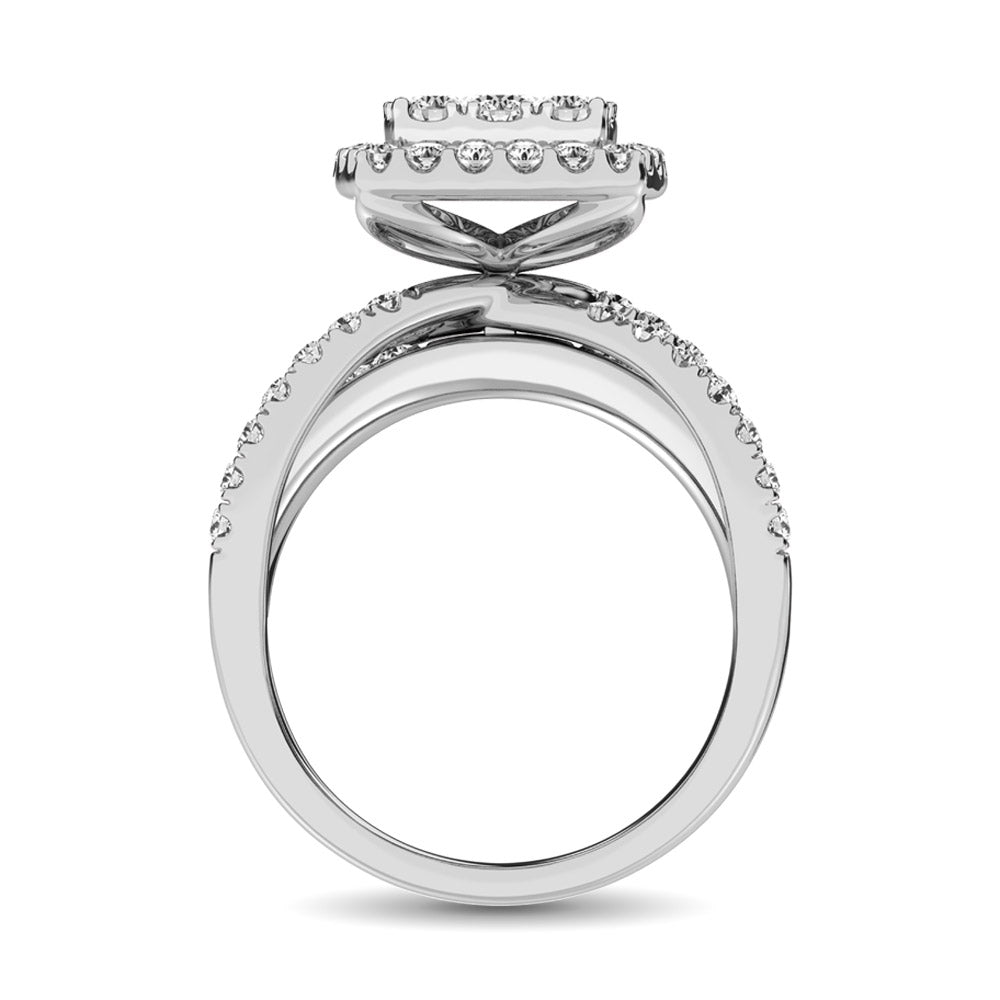 Diamond 1 Ct.Tw. Engagement Ring in 14K White Gold