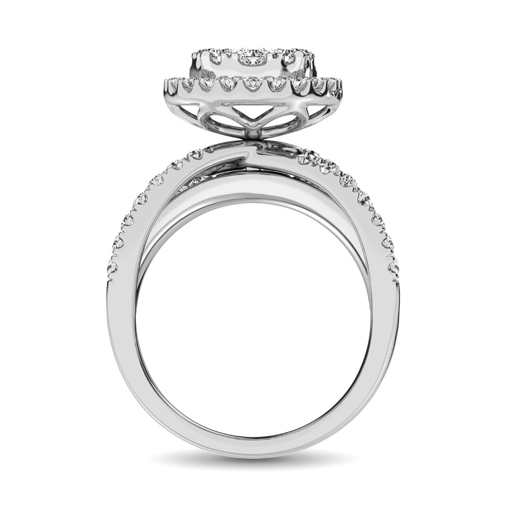 Diamond 2 Ct.Tw. Round Shape Engagement Ring in 14K White Gold