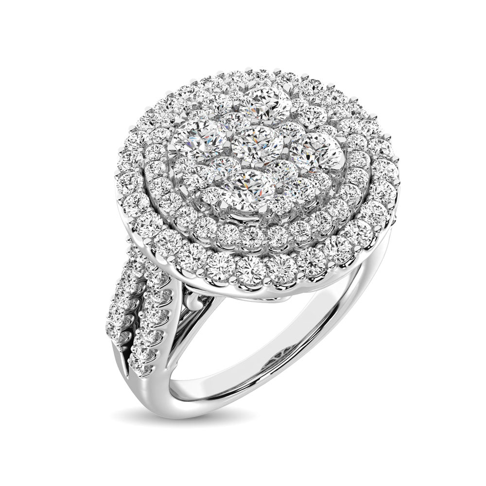 14K White  Gold 2 Ct.Tw. Diamond Engagement Ring