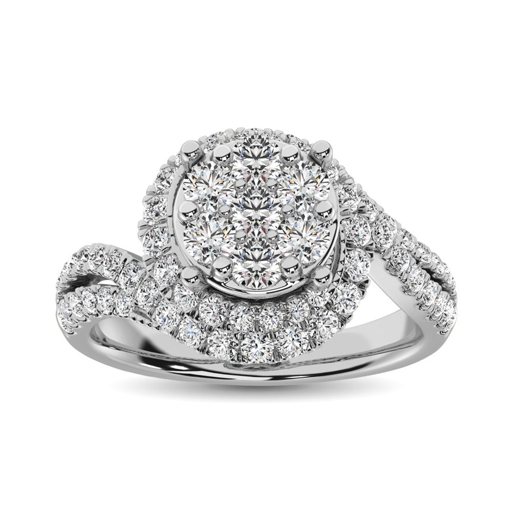 Diamond 1 1/2 Ct.Tw. Engagement Ring in 14K White Gold