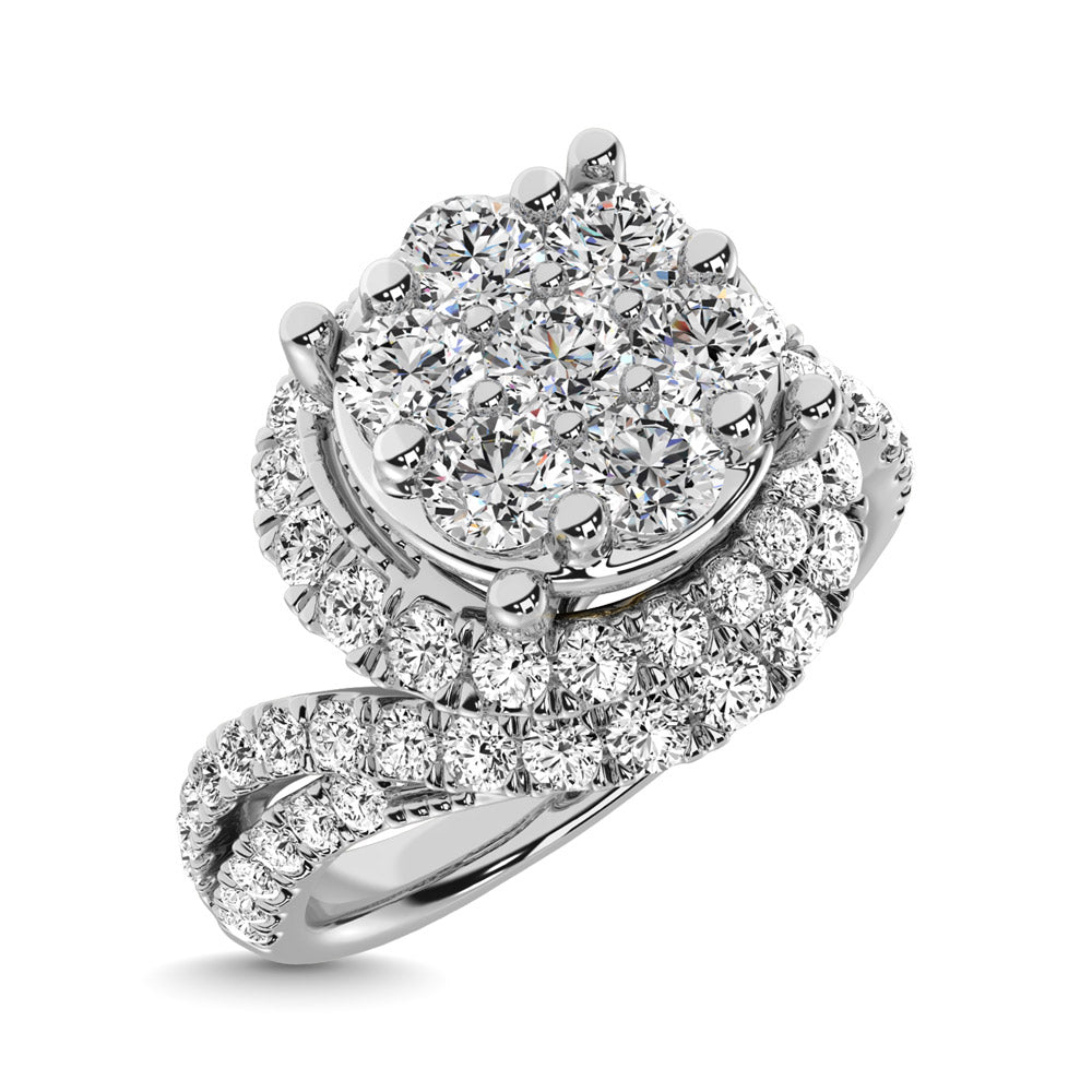 Diamond 1 1/2 Ct.Tw. Engagement Ring in 14K White Gold