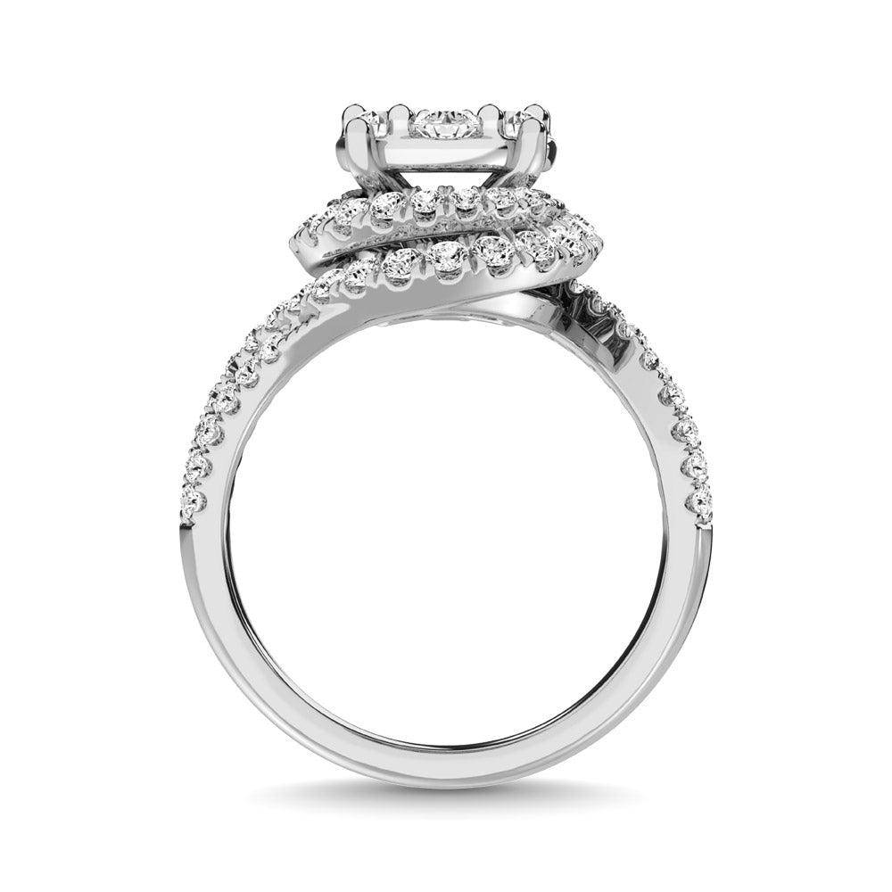 Diamond 1 1/2 Ct.Tw. Engagement Ring in 14K White Gold