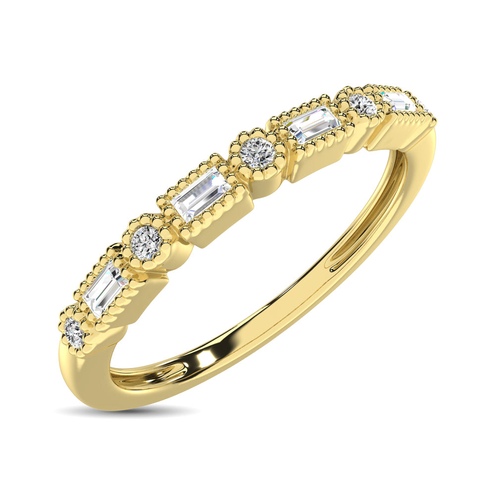 Diamond Wedding Band 1/10 ct tw in 10K Yellow Gold