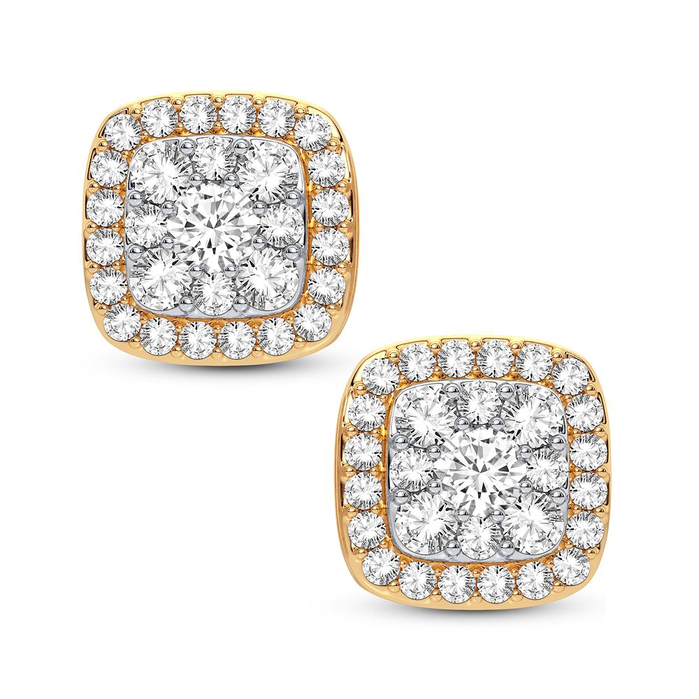 14K Yellow Gold Beautiful 0.50Ct Diamond Earring